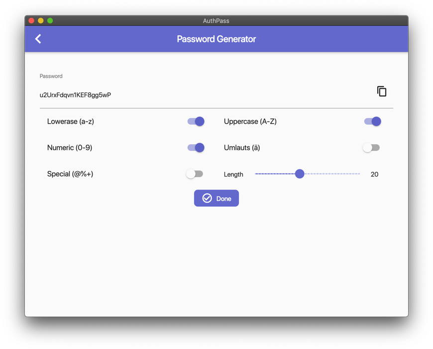 app generate passwords